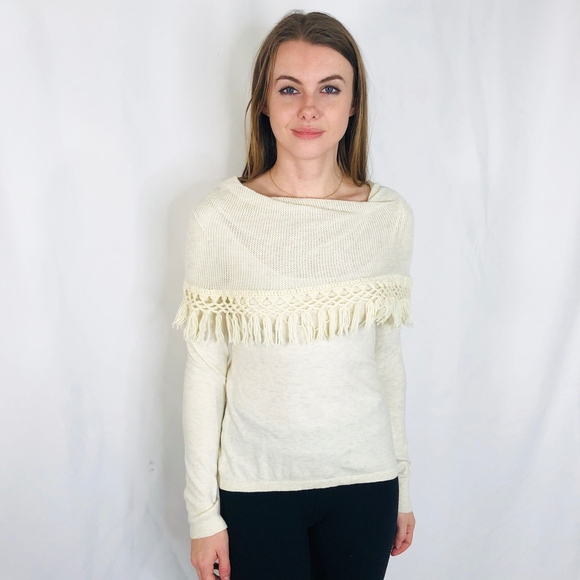 Anthropologie Tops - Anthropologie Angel of the North Cream Sweater 039